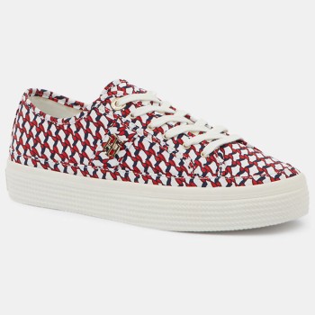 Tommy Hilfiger - Baskets Canvas imprimées bleu/blanc/rouge - 04 -4336943