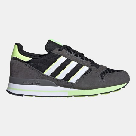 Adidas - Baskets en Velours de Cuir  Zx 500 gris foncé - 04 -3883907