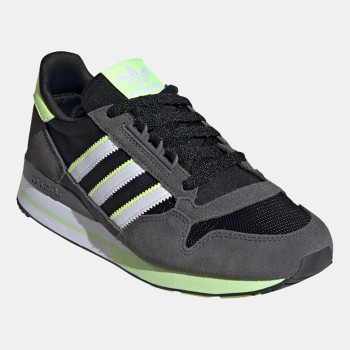 Adidas - Baskets en Velours de Cuir  Zx 500 gris foncé - 04 -3883907