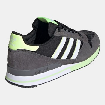 Adidas - Baskets en Velours de Cuir  Zx 500 gris foncé - 04 -3883907