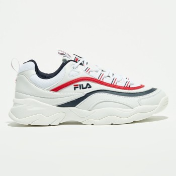 Fila - Baskets Ray Low blanc/marine/rouge - 04 -3232343