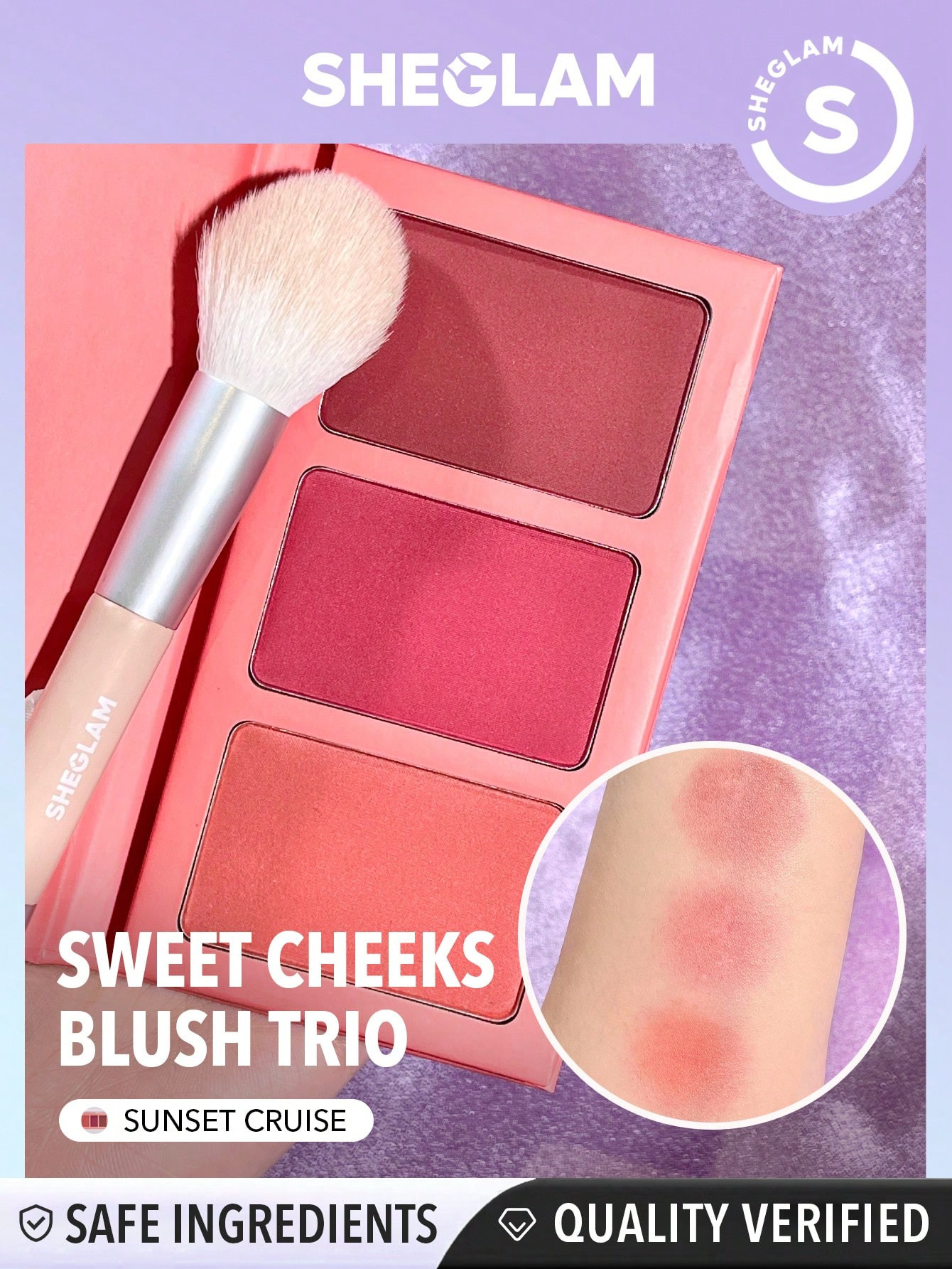 SHEGLAM Trio de blush Sweet Cheeks - SunSet Cruise - 3240613