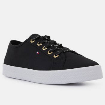 Tommy Hilfiger - Baskets Essential Canvas noires - 04 -4543046