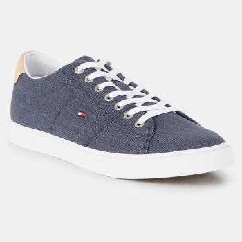 Tommy Hilfiger - Baskets Canvas Petit Drapeau bleu marine - 04 -4336820