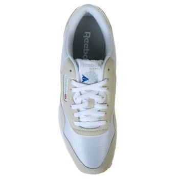 Reebok - Baskets en Velours de Cuir & Textile Classic Nylon blanc/gris clair - 04 -2493947