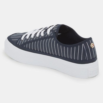 Tommy Hilfiger - Baskets Essential rayées bleu marine - 04 -4784995