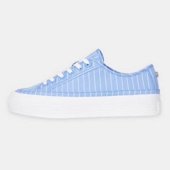 Tommy Hilfiger - Baskets Essential rayées bleues - 04 -4543055