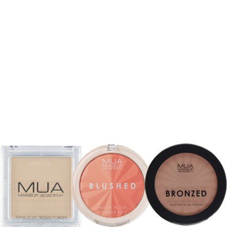 Trio bonne mine - Poudre fixatrice, blush & poudre bronzante mate - Peachy & 110 - 03 - 30674830