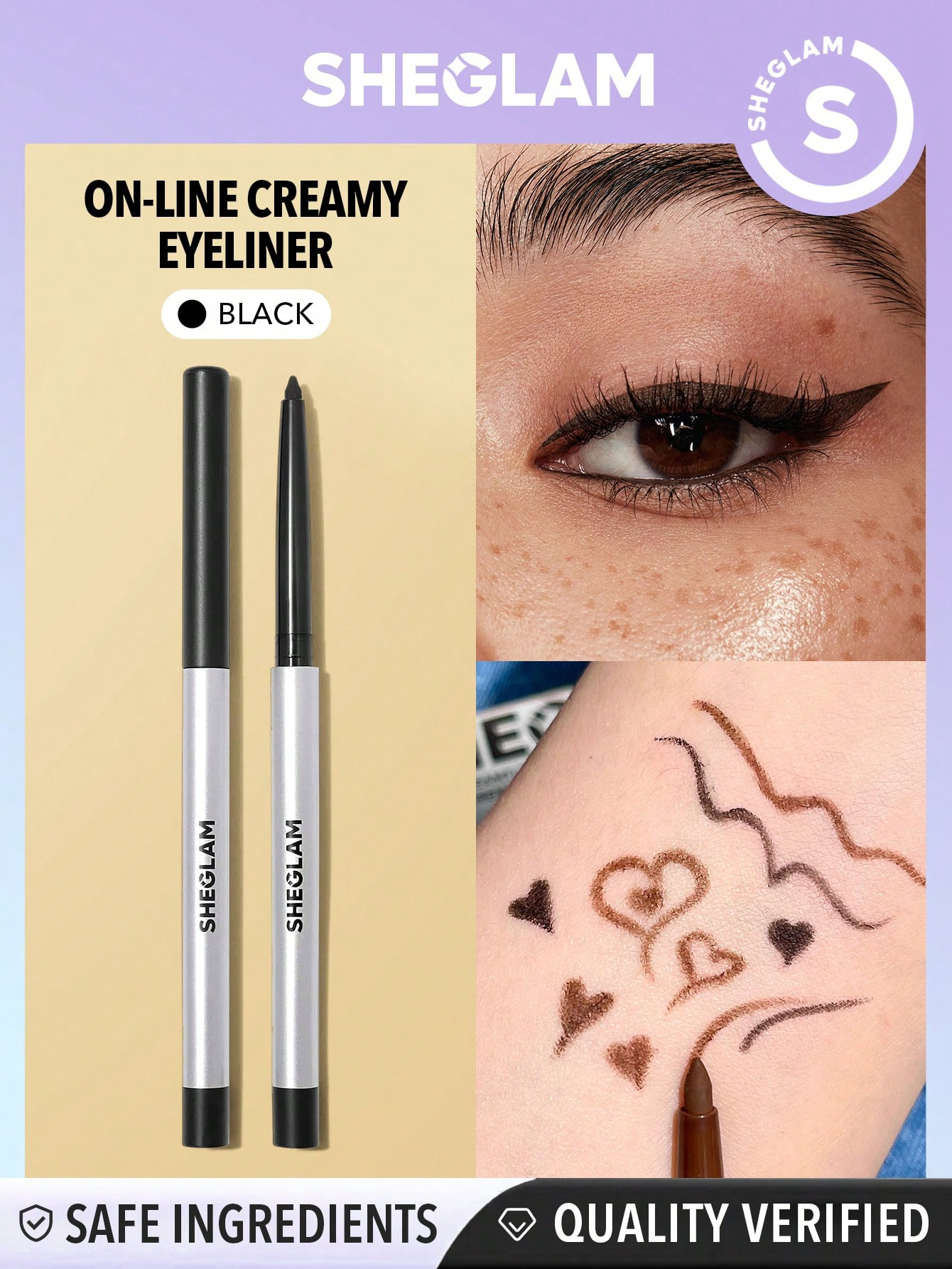 SHEGLAM Eye-liner crème ON-LINE - Noir - 1237250