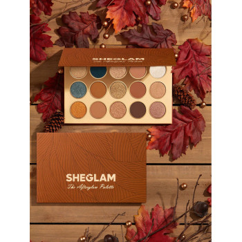 SHEGLAM Palette Afterglow 15 Couleurs, Fard À Paupières Mat/reflets/revêtement Doré, Tons Neutres Et Frais, Durable Et Lisse, Maquillage Professionnel Cosmétique Pour Les Yeux Doux - 1481084