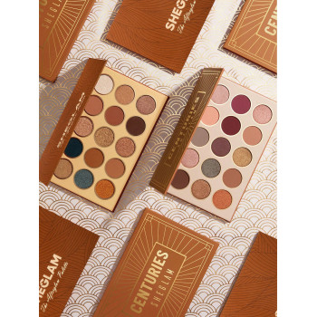 SHEGLAM Palette Afterglow 15 Couleurs, Fard À Paupières Mat/reflets/revêtement Doré, Tons Neutres Et Frais, Durable Et Lisse, Maquillage Professionnel Cosmétique Pour Les Yeux Doux - 1481084