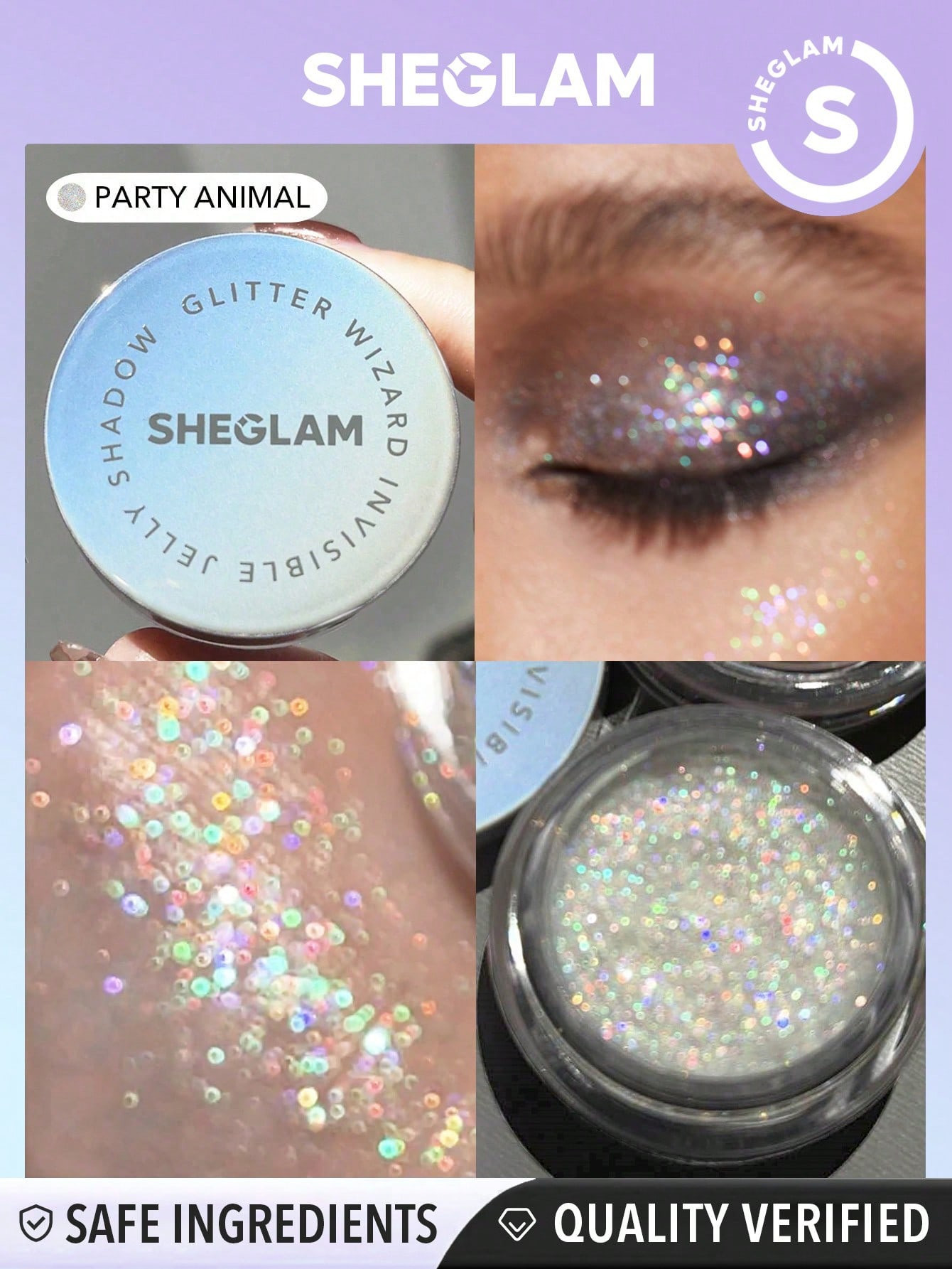 SHEGLAM Fard à paillettes gelée Invisible-Party Animal - 21002877