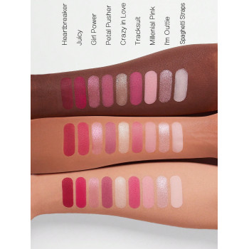 SHEGLAM Palette D'ombres À Paupières Love Candy De 9 Couleurs Avec Des Reflets Métalliques Mats Brillants Rose Brillant Et Mauve Poussiérieux. Ombre À Paupières Ultra Pigmentée, Douce Et Facile À Estomper Pour Un Look Y2k À La Mode. - 2410265