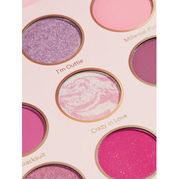 SHEGLAM Palette D'ombres À Paupières Love Candy De 9 Couleurs Avec Des Reflets Métalliques Mats Brillants Rose Brillant Et Mauve Poussiérieux. Ombre À Paupières Ultra Pigmentée, Douce Et Facile À Estomper Pour Un Look Y2k À La Mode. - 2410265