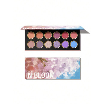 SHEGLAM Palette De Fards À Paupières Kyoto In Bloom 12 Couleurs Shimmer Metallic Matte Palette. Couleurs Hautement Pigmentées, Tenue Longue Durée. Pas De Bavures. Maquillage Des Yeux Doux Et Lisse - 3164852