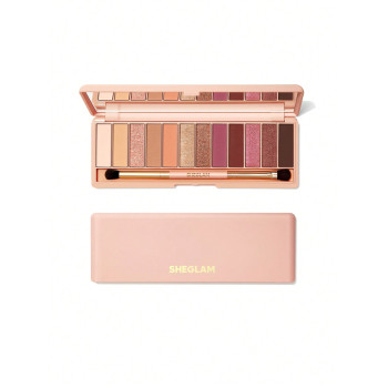 SHEGLAM Palette De Fards À Paupières Matte De 12 Couleurs Berry, Satinée Métallique Nacrée, Haute Pigmentation De Fards À Paupières Doux Et Lisses, Cosmétiques De Maquillage Pour Les Yeux - 1200031