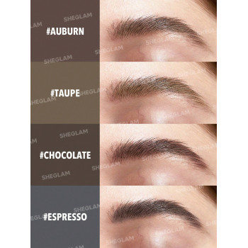 SHEGLAM Fill Me In Crayon À Sourcils 2-en-1 Et Crayon De Sourcils À Double Extrémité Anti-transpiration De Crème-chocolat, Imperméable, Ne Tache Pas, Gel De Crème À Sourcils Naturel Et Non Gras Pour Le Maquillage - 1799845