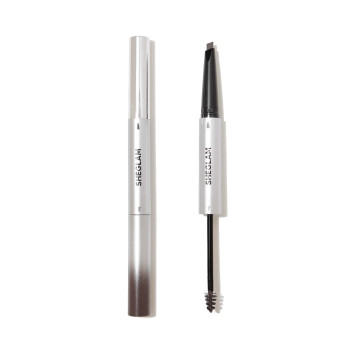 SHEGLAM Fill Me In Crayon À Sourcils 2-en-1 Et Crayon De Sourcils À Double Extrémité Anti-transpiration De Crème-chocolat, Imperméable, Ne Tache Pas, Gel De Crème À Sourcils Naturel Et Non Gras Pour Le Maquillage - 1799845