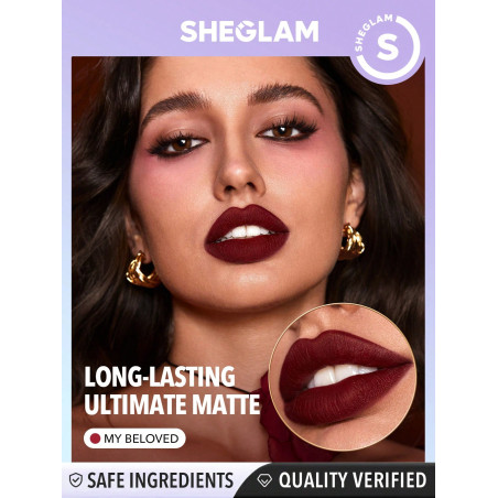 SHEGLAM Rouge à lèvres Dynamatte Boom Long-lasting Matte (Ember Rose Ver.)-My Beloved - 27946476