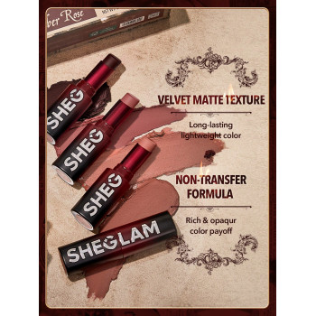 SHEGLAM Rouge à lèvres Dynamatte Boom Long-lasting Matte (Ember Rose Ver.)-My Beloved - 27946476