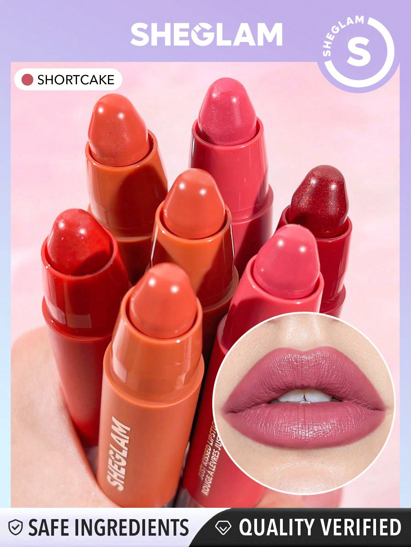 SHEGLAM Rouge à lèvres Just Kissed Crayon-Shortcake - 23456479