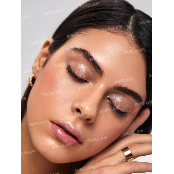 SHEGLAM Starry Wish Trio D'ombres À Paupières Liquides - 3 Pièces/ensemble North Star Ensemble D'ombres À Paupières À Fini Pailleté Miroitant Métallique Hautement Pigmenté Effet Brillant Longue Tenue Diamant Glowing Eye Makeup - 803825