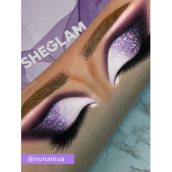 SHEGLAM Palette D'ombres À Paupières Mate Irisée Violette De 12 Couleurs De Vision Violette, Brillance Et Tenue Incroyable Sans Bavure, Texture Soyeuse Professionnelle Facile À Porter - 2268263