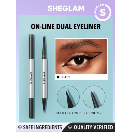 SHEGLAM Eyeliner double On-Line - Noir - 1237240