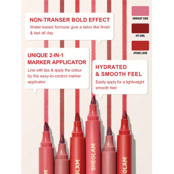 SHEGLAM Lip Tint pour les lèvres Love Stained-Pure Love - 19057959
