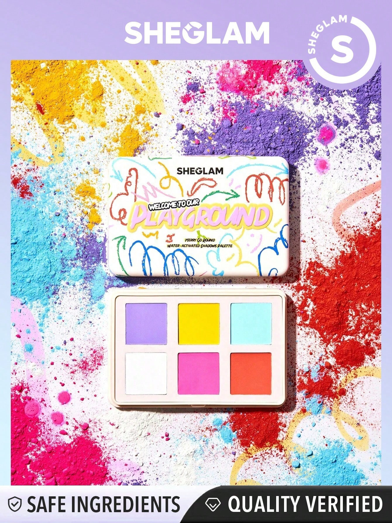 SHEGLAM Welcome To Our Playground Merry-Go-Round Water-activated Palette à ombre - 11174210