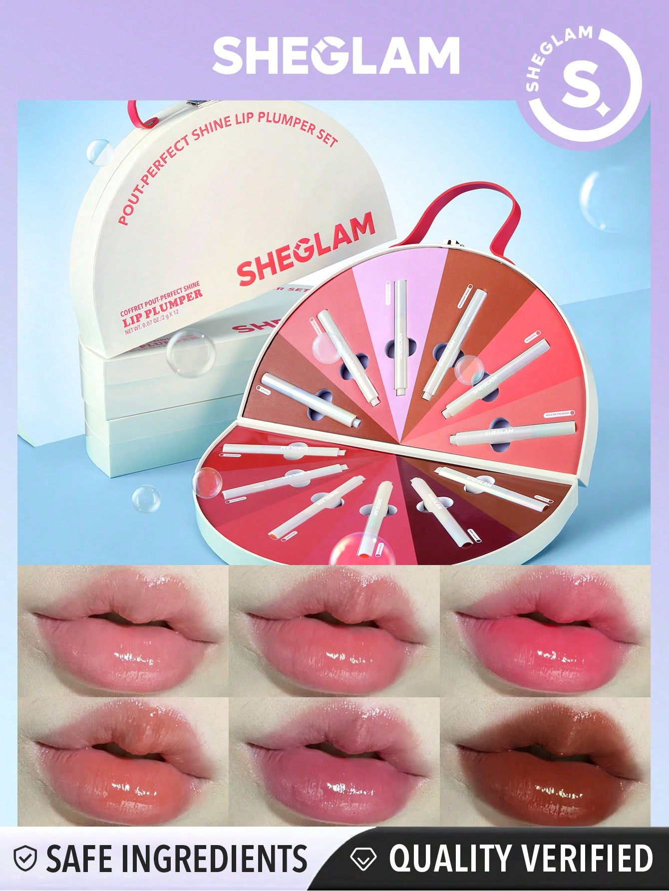 SHEGLAM Coffret Pout-Perfect Shine Lip Plumper - 27330570