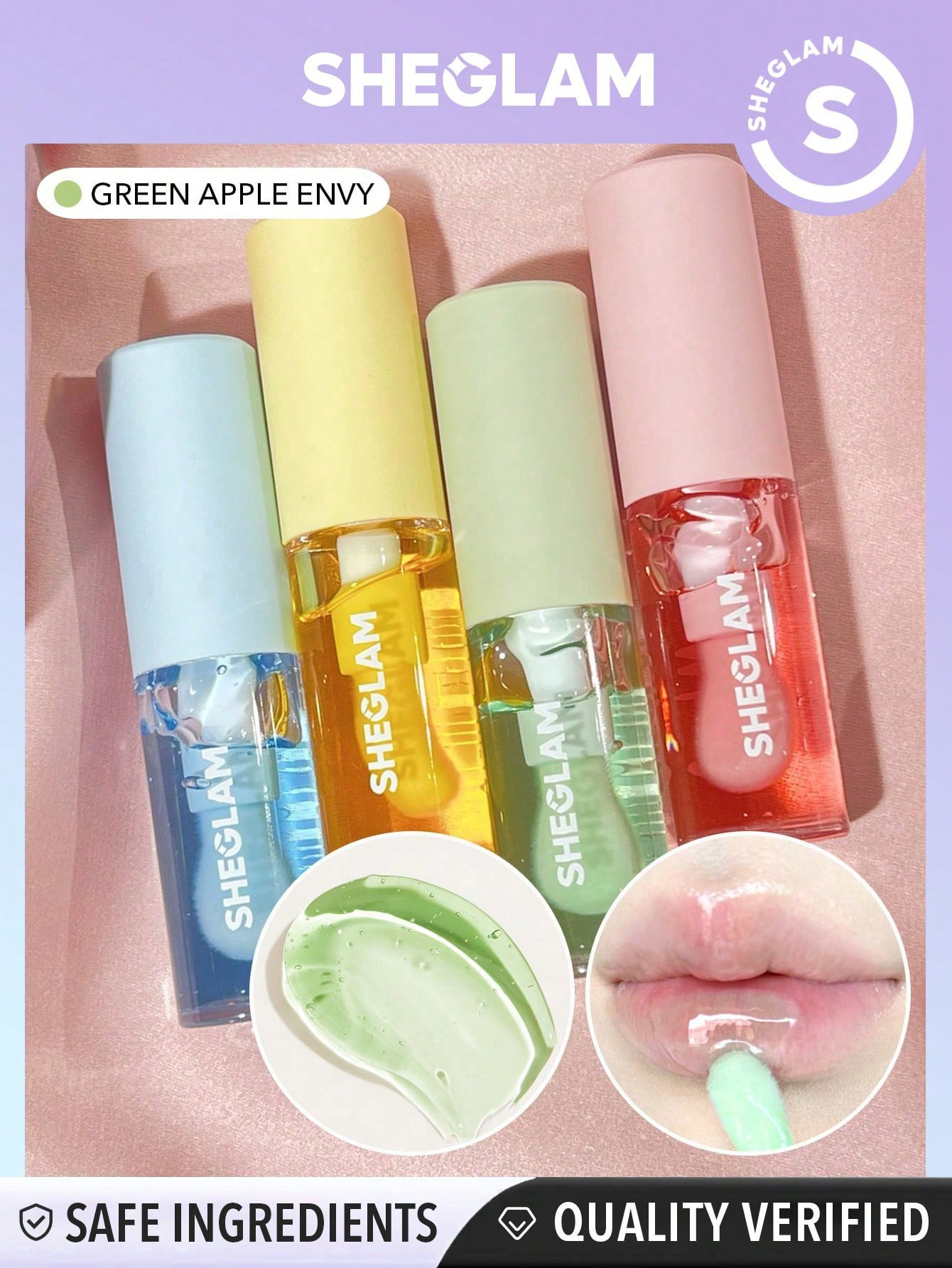 SHEGLAM Huile à lèvres Hydratinge Jelly Wow - Green Apple Envy - 3219384