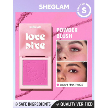 SHEGLAM Blush Poudre Love Dive Tender Heart- Dont Pink Twice - 12687738