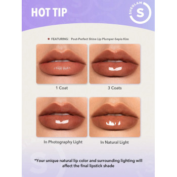 SHEGLAM Pout-Perfect Shine Lip Plumper-Sepia Kiss - 13260939