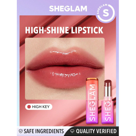 SHEGLAM Mirror Kiss High-Shine Lipstick-High Key - 29925988