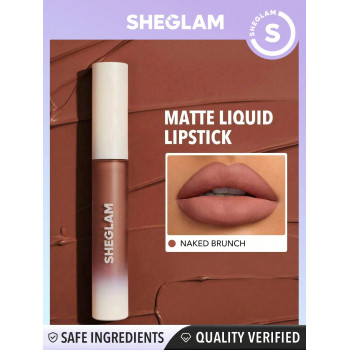 SHEGLAM Rouge À Lèvres Liquide Mat Allure - Naked Brunch Rouge À Lèvres Longue Tenue Et Hautement Pigmenté, Nourrissant À L'huile De Tournesol Et Atténuant Les Ridules Des Lèvres, Soins Et Maquillage Des Lèvres - 2369273