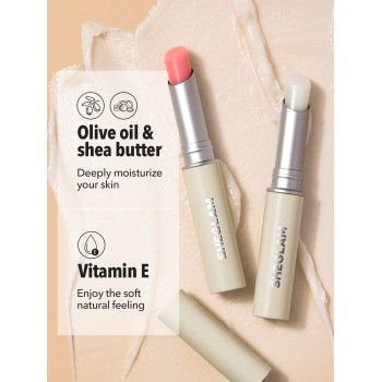 SHEGLAM Baume À Lèvres Moelleux-01 Gloss Naturel Blanc Hydratation Des Lèvres Soins Des Lèvres Maquillage À L'huile D'olive Et Beurre De Karité - 836191