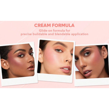 SHEGLAM Bâton De Blush Snatch 'n' - Crème De Blush De La Prochaine Dimension, Pigment Très Élevé, Imperméable, À Longue Durée, Sans Décoloration, Sans Gras, Éclat Durable, Maquillage De Beauté Pour Femmes - 3020153