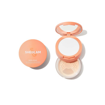 SHEGLAM Poudre Fixante Pour Le Visage Et Sous Les Yeux Prête À L'emploi Duo-bisque 2 En 1. Poudre Fixante Mate Et Étanche Illuminante Et Poreuse Pour Le Maquillage Du Visage - 2960273