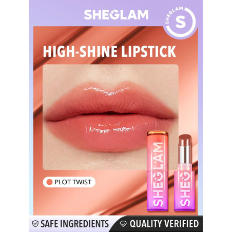 SHEGLAM Mirror Kiss High-Shine Lipstick-Plot Twist - 29925985