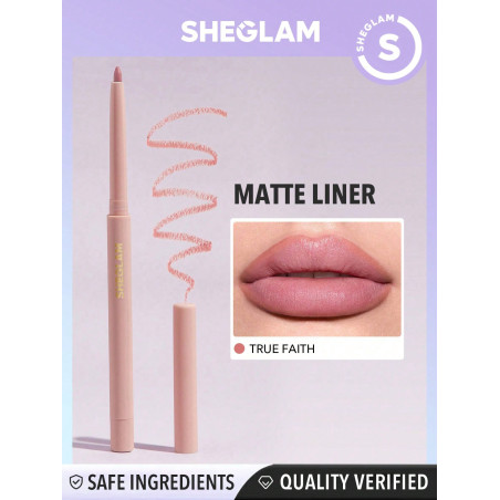 SHEGLAM Crayon À Lèvres Crémeux Mat True Faith So Lippy - Haute Pigmentation Ne S'estompe Pas, Mat Soyeux Lisse Pour Le Contour De La Lèvre Teinte De Maquillage - 1469397