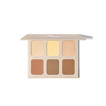 SHEGLAM Palette De Contour En Poudre Six Stereo Face De 6 Couleurs, Bronzer Multi-usages Hautement Pigmenté, Sculpteur De Surligneur Facial Ne Se Fanant Pas Et Longue Durée - 849516