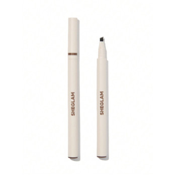 SHEGLAM Crayon À Sourcils Liquide Feather Better - Brun Moyen Avec Une Longue Tenue, Résistant Aux Bavures Et À L'eau, Permettant D'obtenir Des Sourcils Naturels Et Étoffés - 2641165