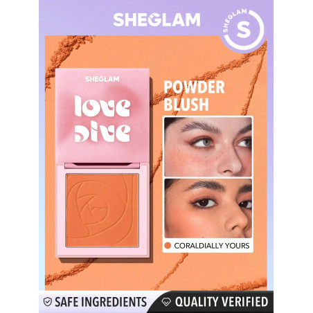 SHEGLAM Blush Poudre  Love Dive Tender Heart - Coraldially Yours - 12687736