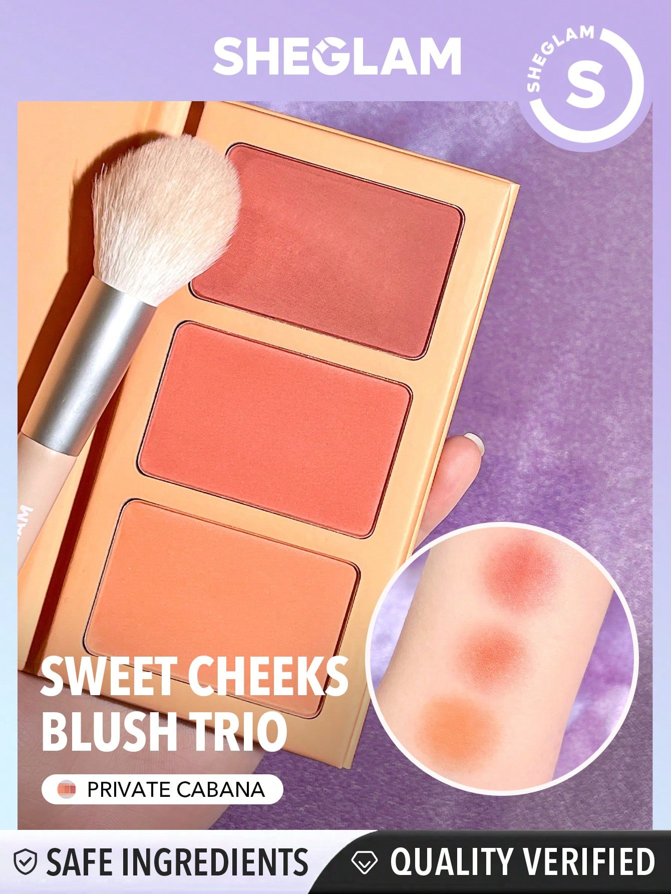 SHEGLAM Trio de blush Sweet Cheeks - Private Cabana - 3260765