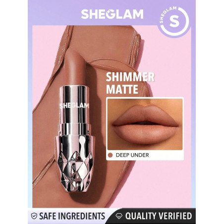 SHEGLAM Rouge À Lèvres Starlight Velvet - Profond Sous 10 Couleurs Rouge À Lèvres Mates Chatoyant À Longue Durée De Nourrissant Soyeux Et Lisse - 846231