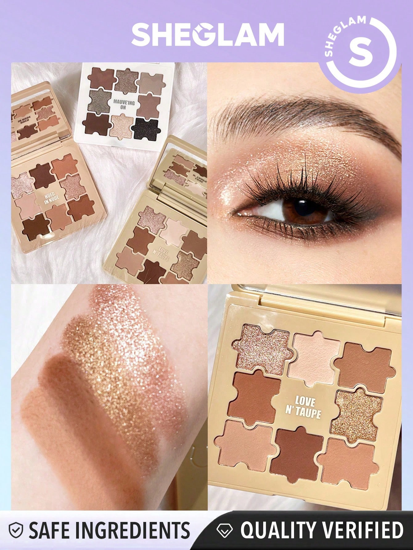 SHEGLAM Palette d'ombres à paupières Jazy Jigsaw-Love N' Taupe - 22281846