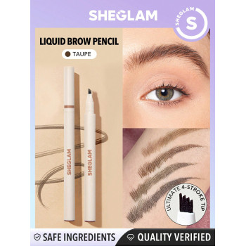 SHEGLAM Crayon Liquide Pour Sourcils Feather Better-taupe, Stylo À Sourcils Longue Tenue Anti-bavure, Imperméable, Naturel, Pour Un Maquillage Parfait Des Sourcils - 2641157