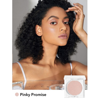 SHEGLAM Surligneur En Mousse De Cristal Cosmique - Surligneur En Poudre Pinky Promise, Poudre Irisée Éclaircissante Longue Tenue Non-cakey Qui Illumine - 2309758