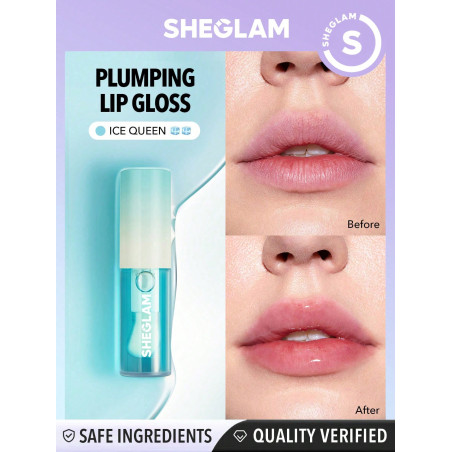 SHEGLAM Glace Reine Rebondi Brillant À Lèvres Instantané Brillant À Lèvres Ultra Brillant Hydratant Repulpeur À Lèvres Brillant Lisse Lèvres fine Formule Lèvres Brillant Huile - 17326453